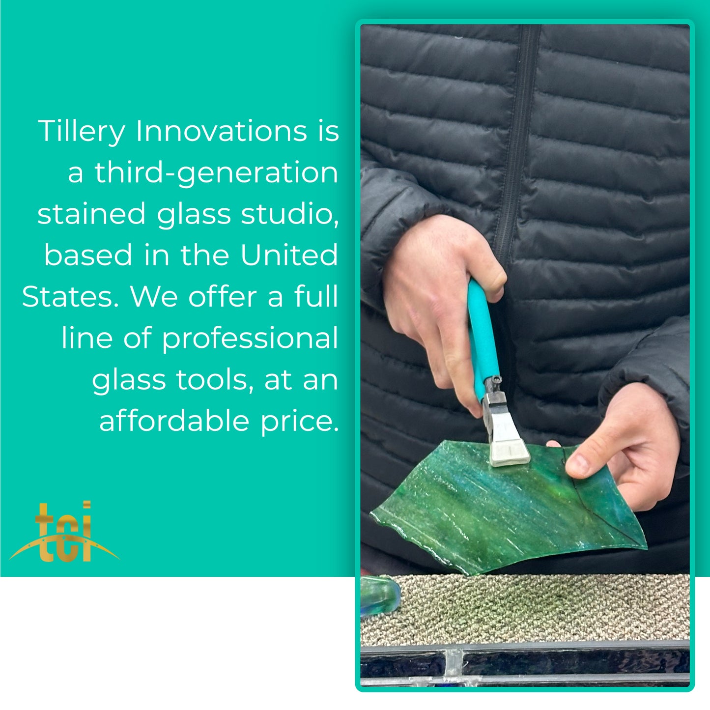 stained glass running pliers