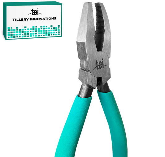 1/4" Narrow Grozing & Breaking Pliers for Stained Glass | Tillery Innovations