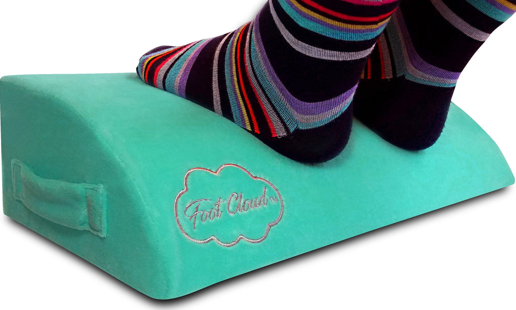 Foot Cloud Ergonomic Foam Foot Rest. The Amazing Ergonomic Foam Desk Foot Rest, Office Foot Rest, Under Desk Foot Rest - Like Your Feet are Floating on a Cloud!